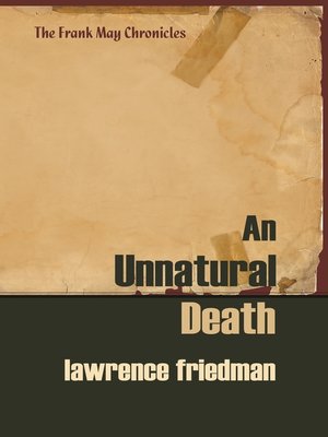 cover image of An Unnatural Death